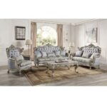 Fabric & Antique Bronze Finish Nayla Sofa LV01780 By ACME 20