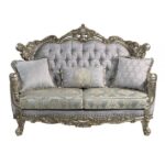 Fabric & Bronze Miliani Loveseat LV01781 By ACME 12