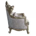Fabric & Bronze Miliani Chair LV01782 By ACME 16