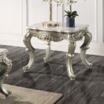 Natural Marble & Bronze Miliani End Table LV01784 By ACME End Tables Mobilia Cleopatra 11 Natural Marble & Bronze Miliani End Table LV01784 By ACME 11