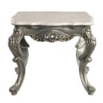 Natural Marble & Bronze Miliani End Table LV01784 By ACME End Tables Mobilia Cleopatra 13 Natural Marble & Bronze Miliani End Table LV01784 By ACME 13