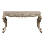 Natural Marble & Bronze Miliani Accent Table LV01785 By ACME 11