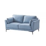 Light Blue Leather Mesut Loveseat LV02388 By ACME Luxury Loveseats Mobilia Cleopatra 16 Light Blue Leather Mesut Loveseat LV02388 By ACME 16