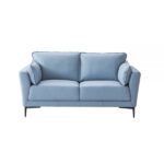 Light Blue Leather Mesut Loveseat LV02388 By ACME Luxury Loveseats Mobilia Cleopatra 17 Light Blue Leather Mesut Loveseat LV02388 By ACME 17