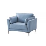 Light Blue Leather Mesut Chair LV02389 By ACME Living Chairs Mobilia Cleopatra 13 Light Blue Leather Mesut Chair LV02389 By ACME 13