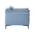 Light Blue Leather Mesut Chair LV02389 By ACME Living Chairs Mobilia Cleopatra 15 Light Blue Leather Mesut Chair LV02389 By ACME 15