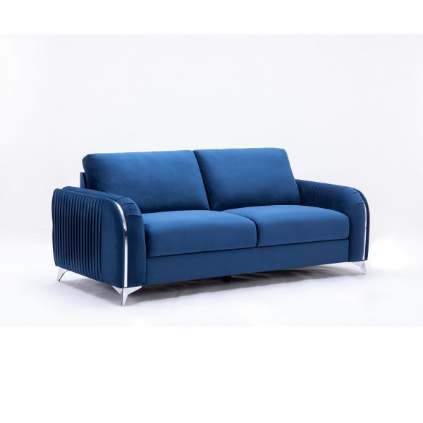 Blue Velvet Wenona Sofa LV01774 By ACME