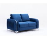 Blue Velvet Wenona Loveseat LV01775 By ACME Luxury Loveseats Mobilia Cleopatra 14 Blue Velvet Wenona Loveseat LV01775 By ACME 14