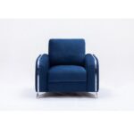 Blue Velvet Wenona Chair LV01776 By ACME Living Chairs Mobilia Cleopatra 13 Blue Velvet Wenona Chair LV01776 By ACME 13