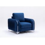 Blue Velvet Wenona Chair LV01776 By ACME Living Chairs Mobilia Cleopatra 14 Blue Velvet Wenona Chair LV01776 By ACME 14