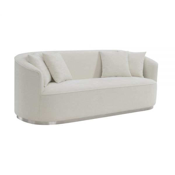 Beige Chenille Odette Sofa LV01917 By ACME