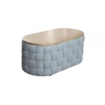 Light Teal Chenille Saree Coffee Table LV02349 By ACME Luxury Coffee Tables Mobilia Cleopatra 12 Light Teal Chenille Saree Coffee Table LV02349 By ACME 12