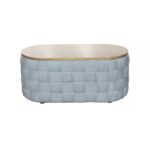 Light Teal Chenille Saree Coffee Table LV02349 By ACME Luxury Coffee Tables Mobilia Cleopatra 13 Light Teal Chenille Saree Coffee Table LV02349 By ACME 13