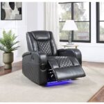 Dark Gray Leather Alair Recliner LV02460 By ACME 21