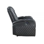Dark Gray Leather Alair Recliner LV02460 By ACME 24