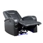 Dark Gray Leather Alair Recliner LV02460 By ACME 26