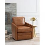 Brown Leather Aire Rocha Accent Chair AC01886 By ACME 11