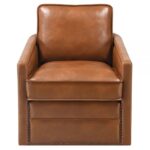 Brown Leather Aire Rocha Accent Chair AC01886 By ACME 12