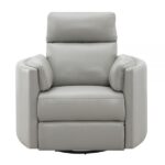 Gray Leather Aire Sagen Glider Recliner LV01880 By ACME Recliners Mobilia Cleopatra 17 Gray Leather Aire Sagen Glider Recliner LV01880 By ACME 17