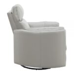 Gray Leather Aire Sagen Glider Recliner LV01880 By ACME Recliners Mobilia Cleopatra 18 Gray Leather Aire Sagen Glider Recliner LV01880 By ACME 18