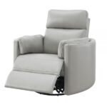 Gray Leather Aire Sagen Glider Recliner LV01880 By ACME Recliners Mobilia Cleopatra 20 Gray Leather Aire Sagen Glider Recliner LV01880 By ACME 20