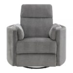 Charcoal Chenille Sagen Recliner W/Swivel & Glider LV01879 By ACME Recliners Mobilia Cleopatra 17 Charcoal Chenille Sagen Recliner W/Swivel & Glider LV01879 By ACME 17