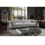 Vintage White Top Grain Leather Ofer Sofa LV02404 By ACME 13
