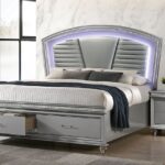 Silver MADDIE BED CM7899SV By Furniture of America 23