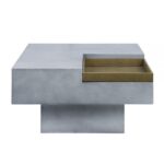 Weathered Gray Kailano Coffee Table LV01928 By ACME Luxury Coffee Tables Mobilia Cleopatra 13 Weathered Gray Kailano Coffee Table LV01928 By ACME 13