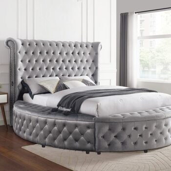 Gray SANSOM BED CM7178GY By Furniture of America