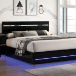 Black/Chrome ERLACH BED FOA7189 By Furniture of America 13