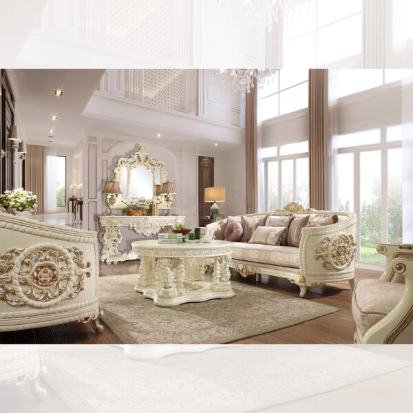 Luxury 7 PCs Dining Table Set HD-8024 By Homey Design 42