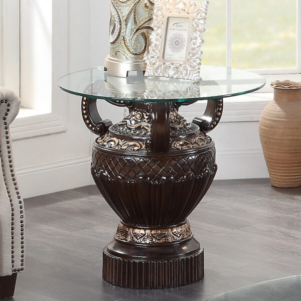 Cherry HD-8908C – End Table By Homey Design
