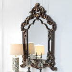 Cherry HD-8908C – Mirror By Homey Design Homey Design Dressers & Mirrors Mobilia Cleopatra 7 Cherry HD-8908C – Mirror By Homey Design 7