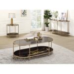 Glass, Black Marble Paint & Gold Finish Fiorella End Table LV02223 By ACME End Tables Mobilia Cleopatra 11 Glass, Black Marble Paint & Gold Finish Fiorella End Table LV02223 By ACME 11