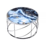 Blue Marble & Chrome Finish Lyda Coffee Table LV02095 By ACME Luxury Coffee Tables Mobilia Cleopatra 10 Blue Marble & Chrome Finish Lyda Coffee Table LV02095 By ACME 10