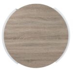 White High Gloss & Oak Zoma Coffee Table LV02414 By ACME Luxury Coffee Tables Mobilia Cleopatra 13 White High Gloss & Oak Zoma Coffee Table LV02414 By ACME 13