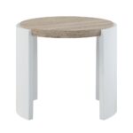 White High Gloss & Oak Zoma End Table LV02415 By ACME End Tables Mobilia Cleopatra 10 White High Gloss & Oak Zoma End Table LV02415 By ACME 10