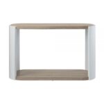 White High Gloss & Oak Zoma Accent Table LV02416 By ACME Tables & Stands Mobilia Cleopatra 10 White High Gloss & Oak Zoma Accent Table LV02416 By ACME 10