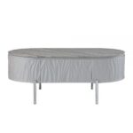 Gray High Gloss & Chrome Yukino Coffee Table LV02411 By ACME Luxury Coffee Tables Mobilia Cleopatra 14 Gray High Gloss & Chrome Yukino Coffee Table LV02411 By ACME 14