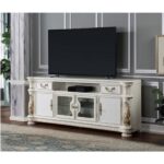 Vendome II TV Stand in Antique Pearl Finish LV01521 By ACME TV Consoles & Entertainment Centers Mobilia Cleopatra 7 Vendome II TV Stand in Antique Pearl Finish LV01521 By ACME 7
