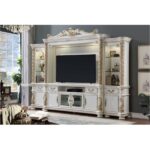 Vendome II TV Stand in Antique Pearl Finish LV01521 By ACME TV Consoles & Entertainment Centers Mobilia Cleopatra 8 Vendome II TV Stand in Antique Pearl Finish LV01521 By ACME 8