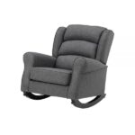 Gray Fabric Fabien Rocking Chair AC02183 By ACME Rocking Chairs Mobilia Cleopatra 14 Gray Fabric Fabien Rocking Chair AC02183 By ACME 14