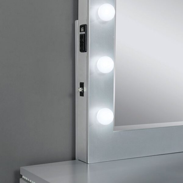 Silver Belleterre Mirror CM7518M By Furniture of America 6