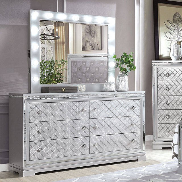 Silver Belleterre Dresser CM7518D By Furniture of America