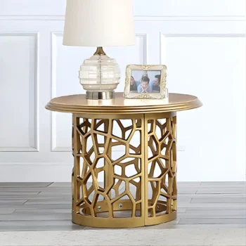 Champagne HD-8913GOLD- End Table By Homey Design