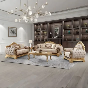 Victorian HD-9016 3Pc Sofa Set By Homey Design