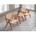 Rattan & Natural Velentina Accent Chair AC02375 By ACME Accent Chairs Mobilia Cleopatra 15 Rattan & Natural Velentina Accent Chair AC02375 By ACME 15