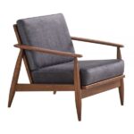Charcoal Fabric Alisa Accent Chair AC02377 By ACME Accent Chairs Mobilia Cleopatra 18 Charcoal Fabric Alisa Accent Chair AC02377 By ACME 18