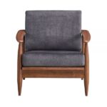 Charcoal Fabric Alisa Accent Chair AC02377 By ACME Accent Chairs Mobilia Cleopatra 19 Charcoal Fabric Alisa Accent Chair AC02377 By ACME 19